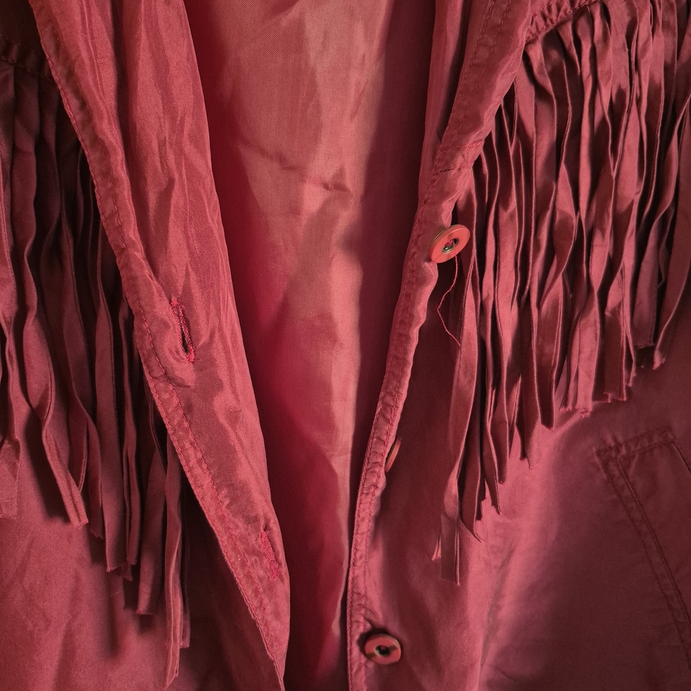 Red Fringe Jacket - Picture 3 of 5